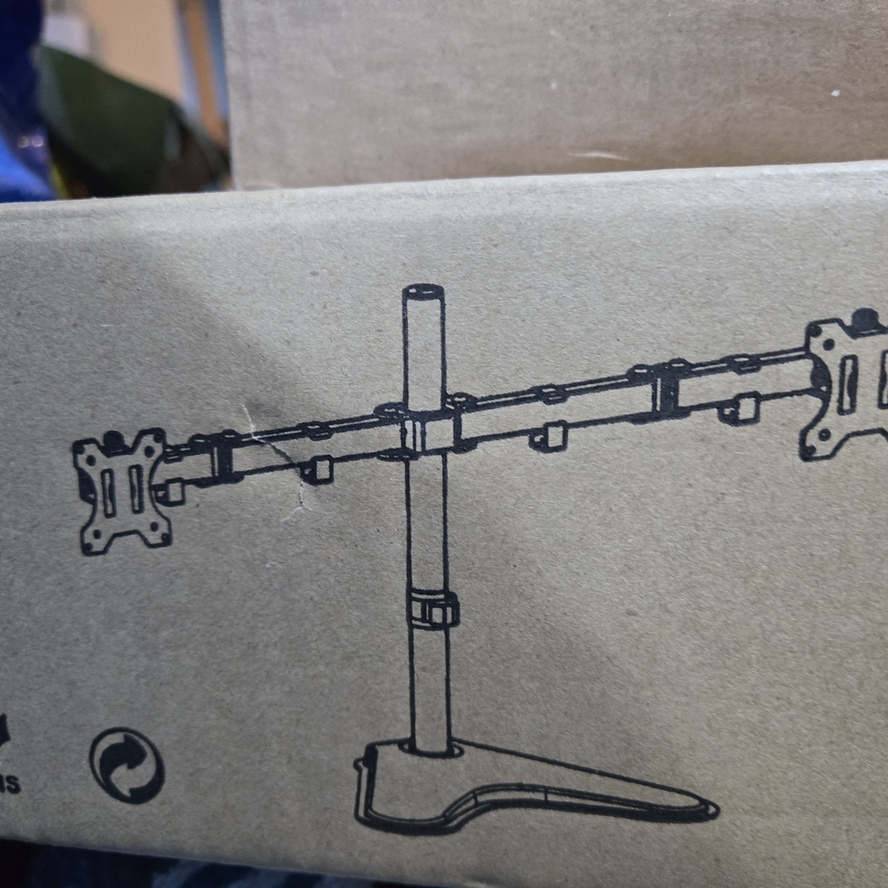 Dual Monitor Stand - Black